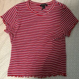 Forever 21 striped crop top